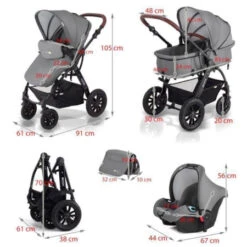 Poussette 3 En 1 Moov KINDERKRAFT : Comparateur, Avis, Prix -CYBEX || Bugaboo || CHICCO Soldes 23052b989208c73a032793ce9175
