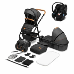 Poussette Amber + Nacelle + Coque Auto Cybex Aton 5 LIONELO : Comparateur, Avis, Prix