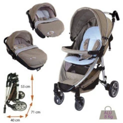 TRIO Poussette Emma Paco Aldo NOUKIE'S : Comparateur, Avis, Prix