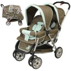 Poussette Double Jumeaux Ou âges Rapprochés BEBE ACHAT : Comparateur, Avis, Prix