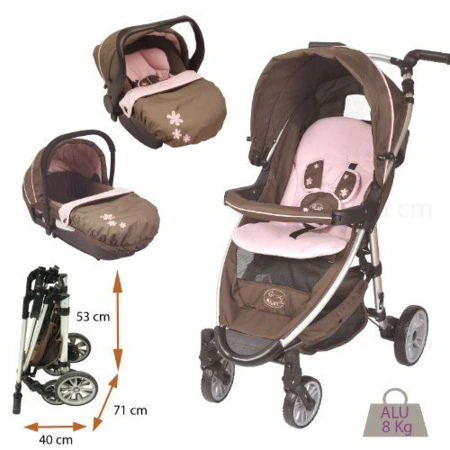 Poussette Trio OAKLAND 4 Roues NOUKIE'S : Comparateur, Avis, Prix 1 Poussette Trio OAKLAND 4 Roues NOUKIE'S : Comparateur, Avis, Prix