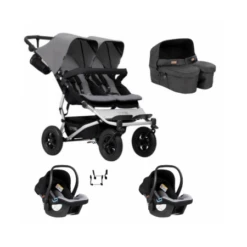 Poussette Double Duet V3.2 + Nacelle Jumeaux + 2 Coques Auto Protect MOUNTAIN BUGGY : Comparateur, Avis, Prix