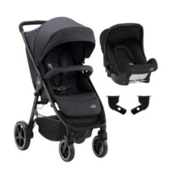 Duo Poussette B-Agile M + Coque Baby-Safe BRITAX ROMER : Comparateur, Avis, Prix